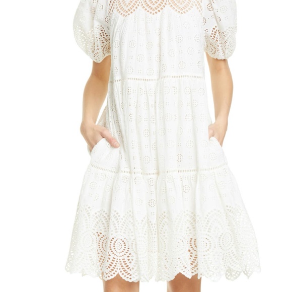 Ulla Johnson Eyelet Dress Size 2 - Picture 4 of 11